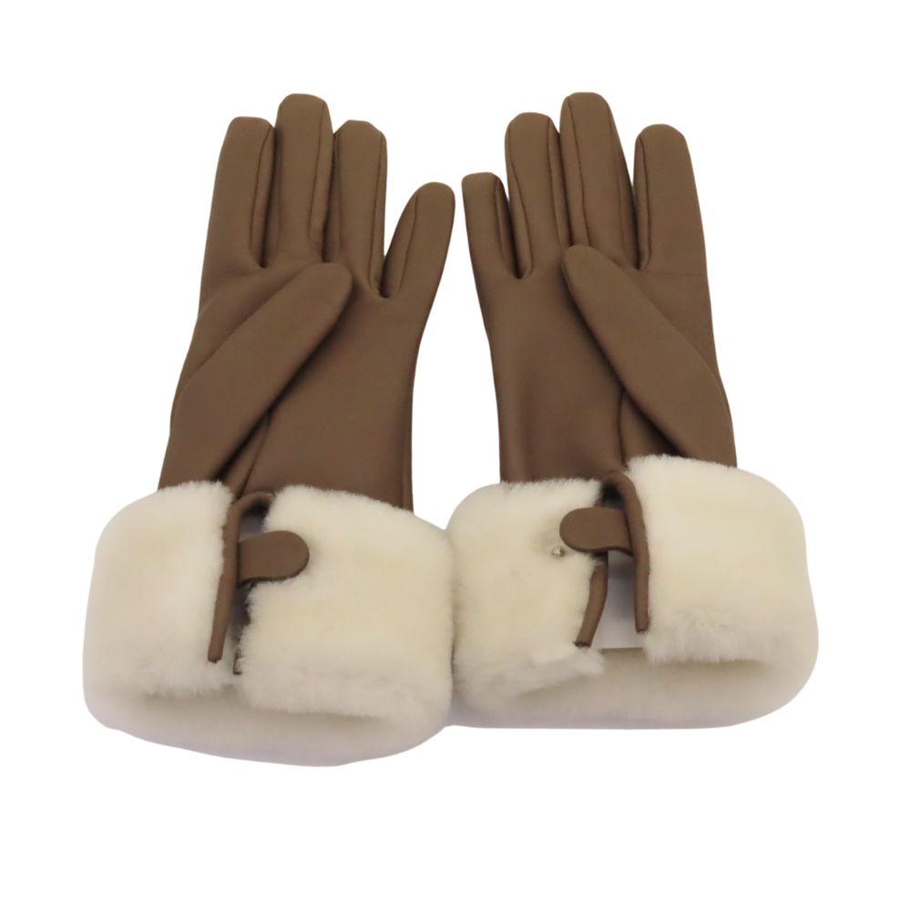 Hermes Gloves Anoglace Mouton Lis Silk Size 7