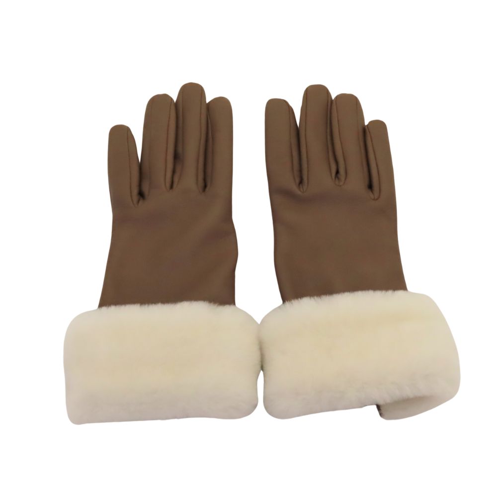 Hermes Gloves Anoglace Mouton Lis Silk Size 7