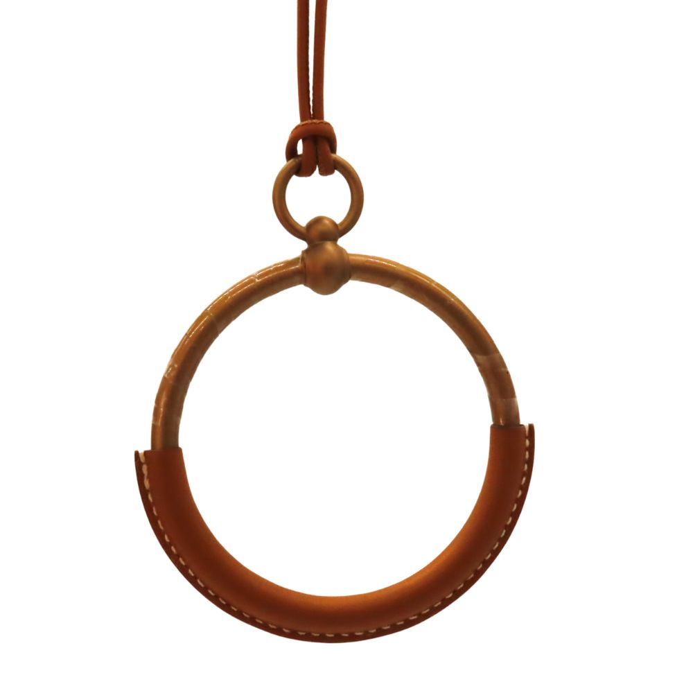 Hermes Loop Grand Pendant Gold Necklace