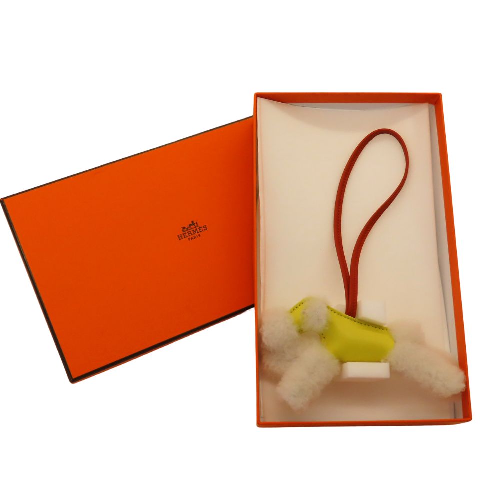 Hermes Buddy Charm Lime Brown White 2022