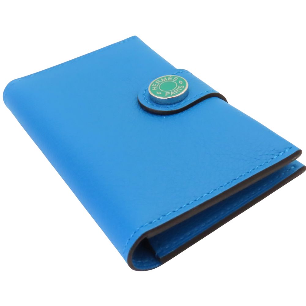 Hermes Evercolor RMS Card Case Blue Green