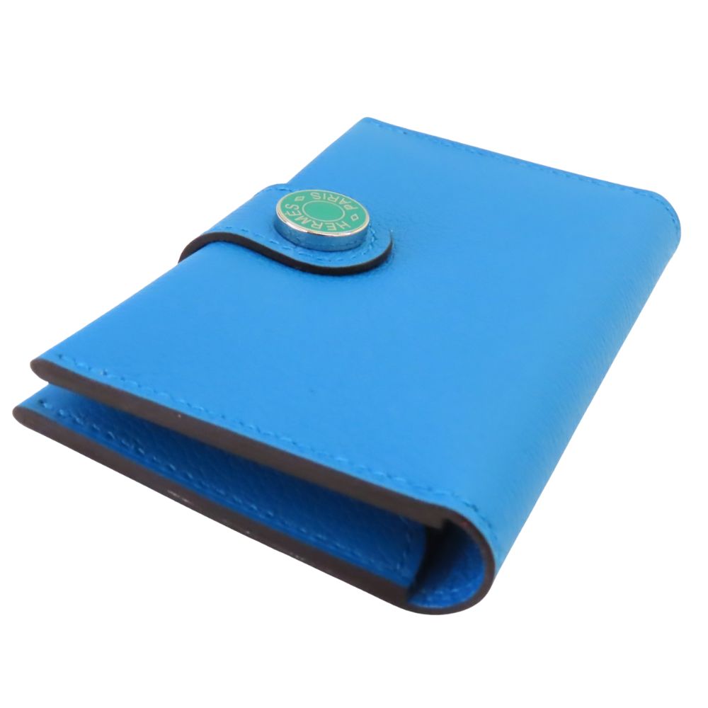 Hermes Evercolor RMS Card Case Blue Green