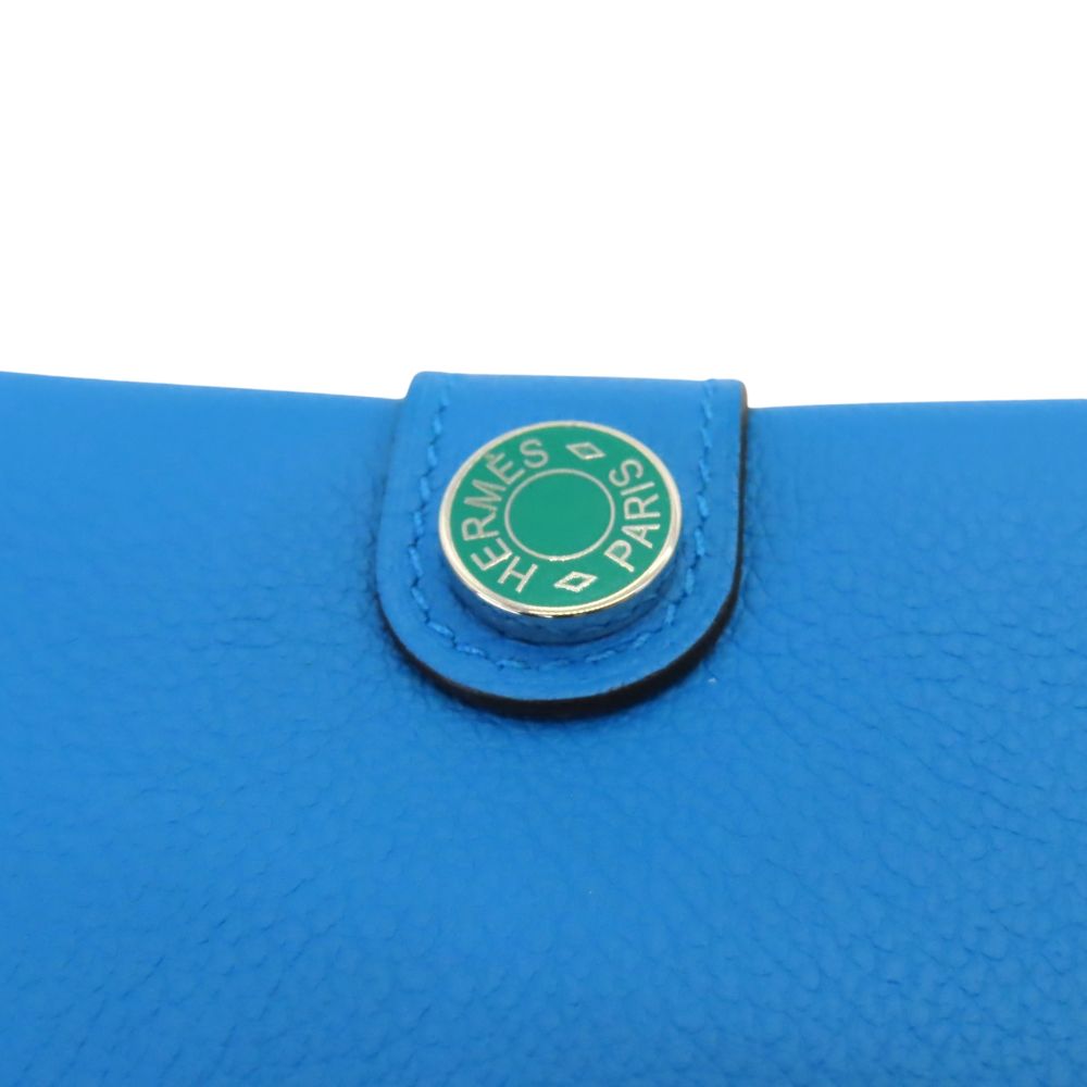 Hermes Evercolor RMS Card Case Blue Green