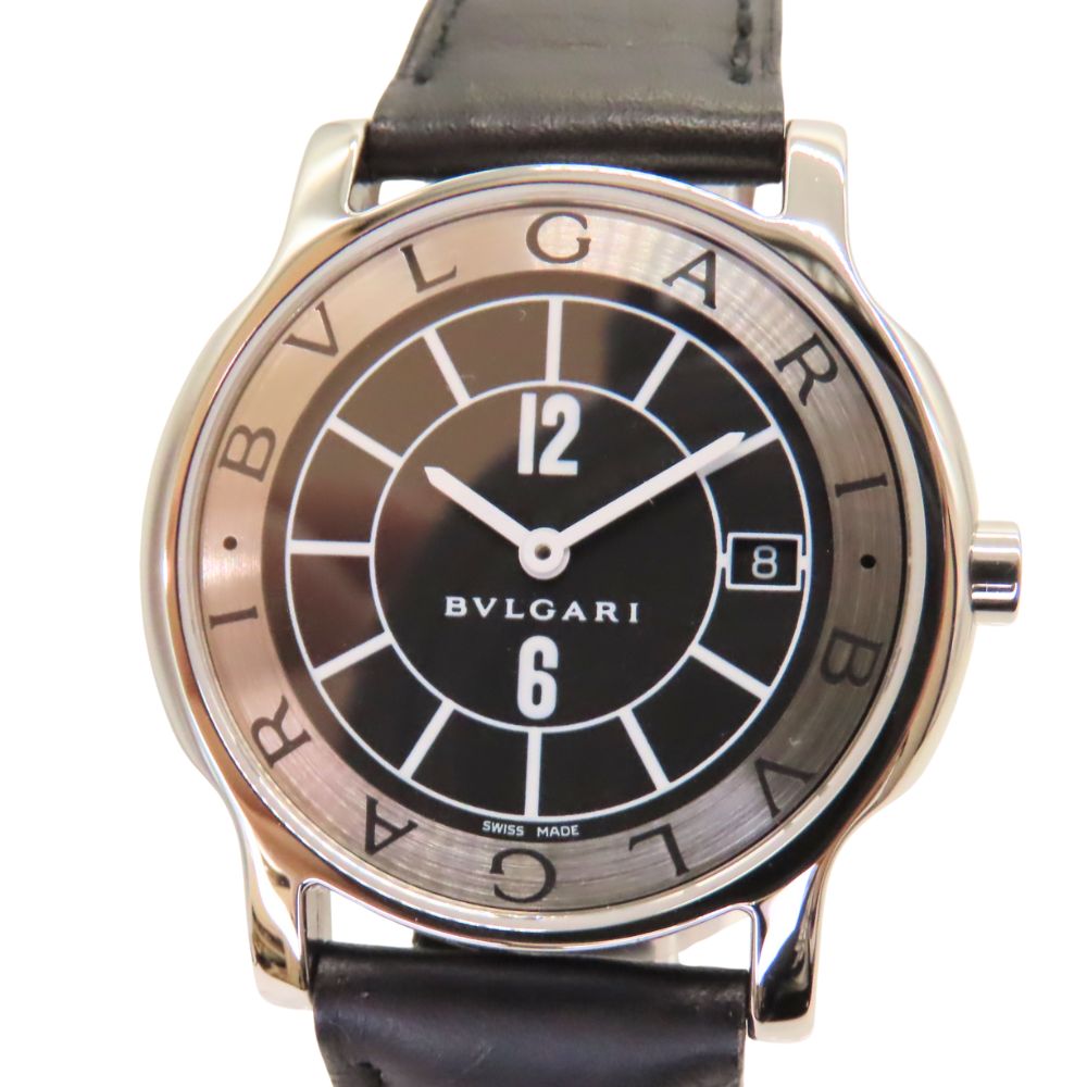 Bvlgari ST35S Leather Quartz Watch