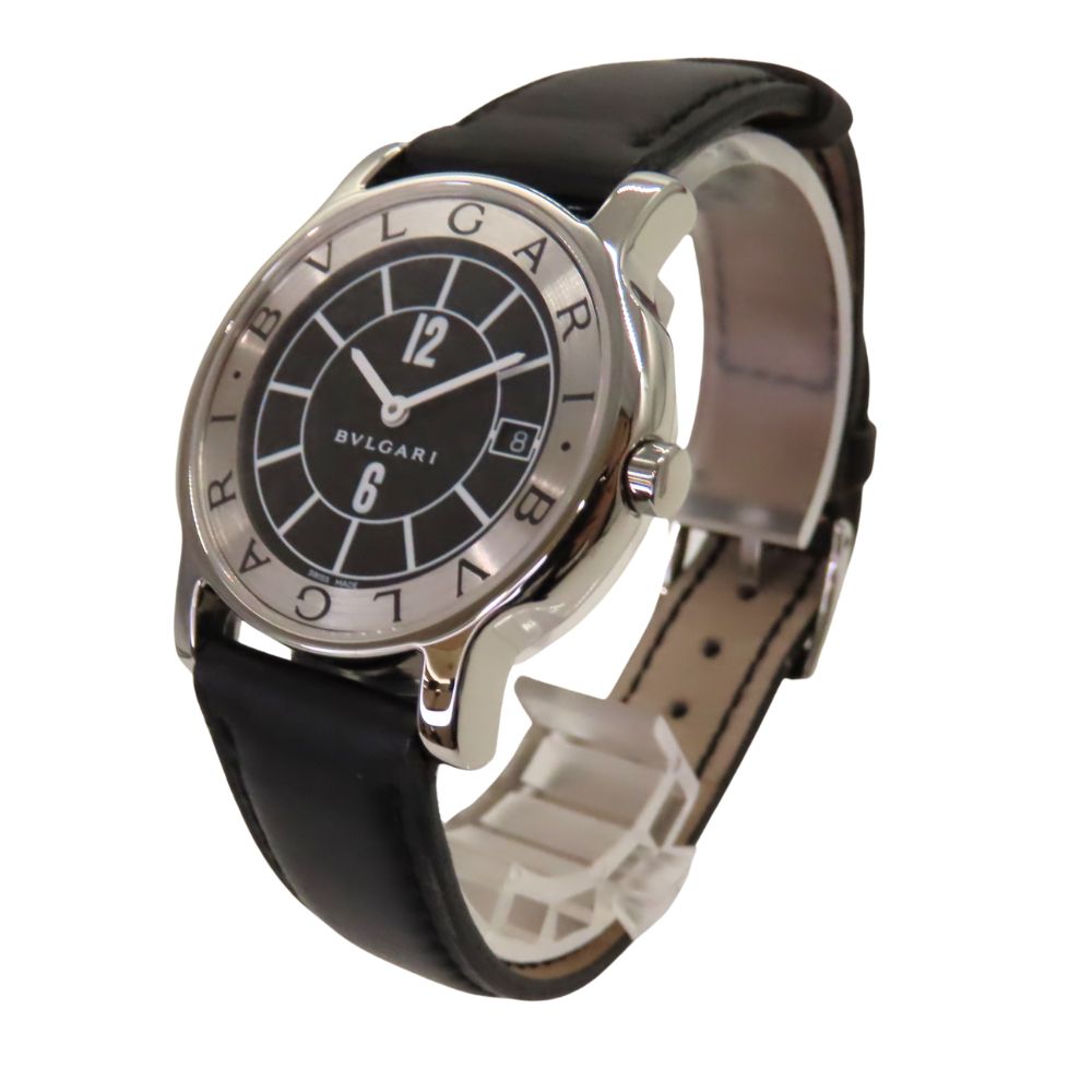 Bvlgari ST35S Leather Quartz Watch