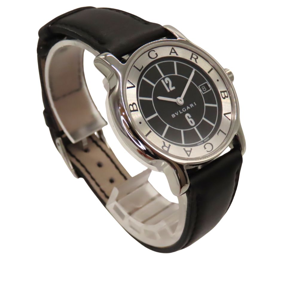 Bvlgari ST35S Leather Quartz Watch