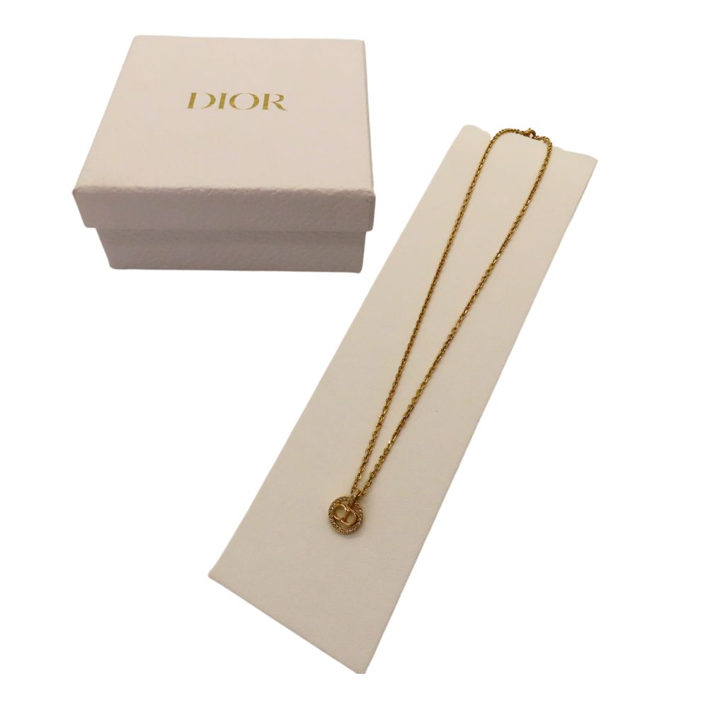 Christian Dior Petit CD Necklace Gold