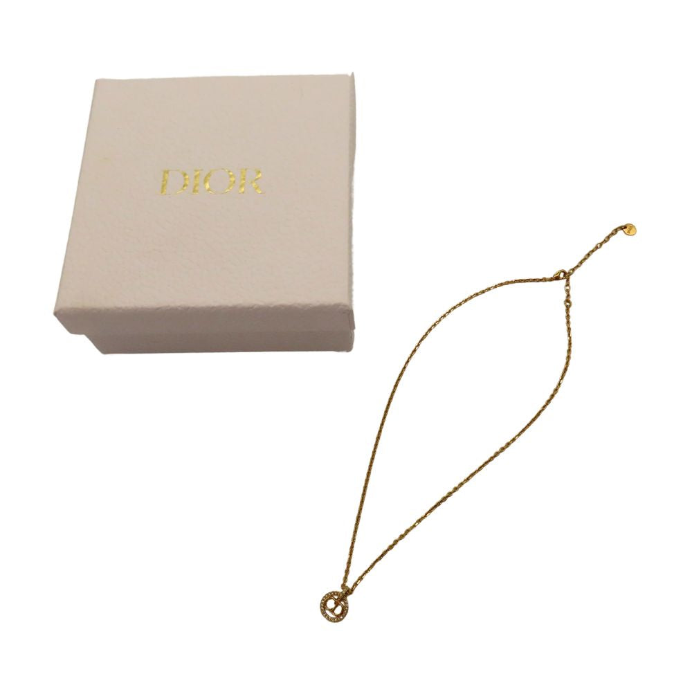 Christian Dior Petit CD Necklace Gold