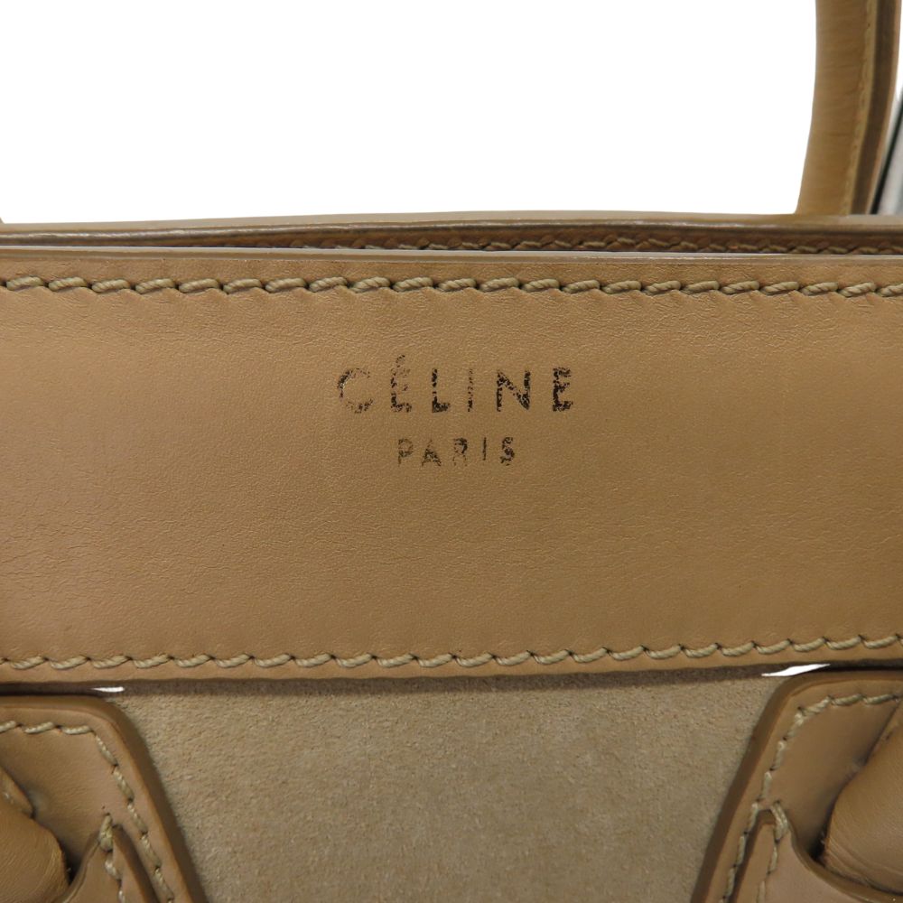 Celine Luggage Micro Shopper Tote Bag