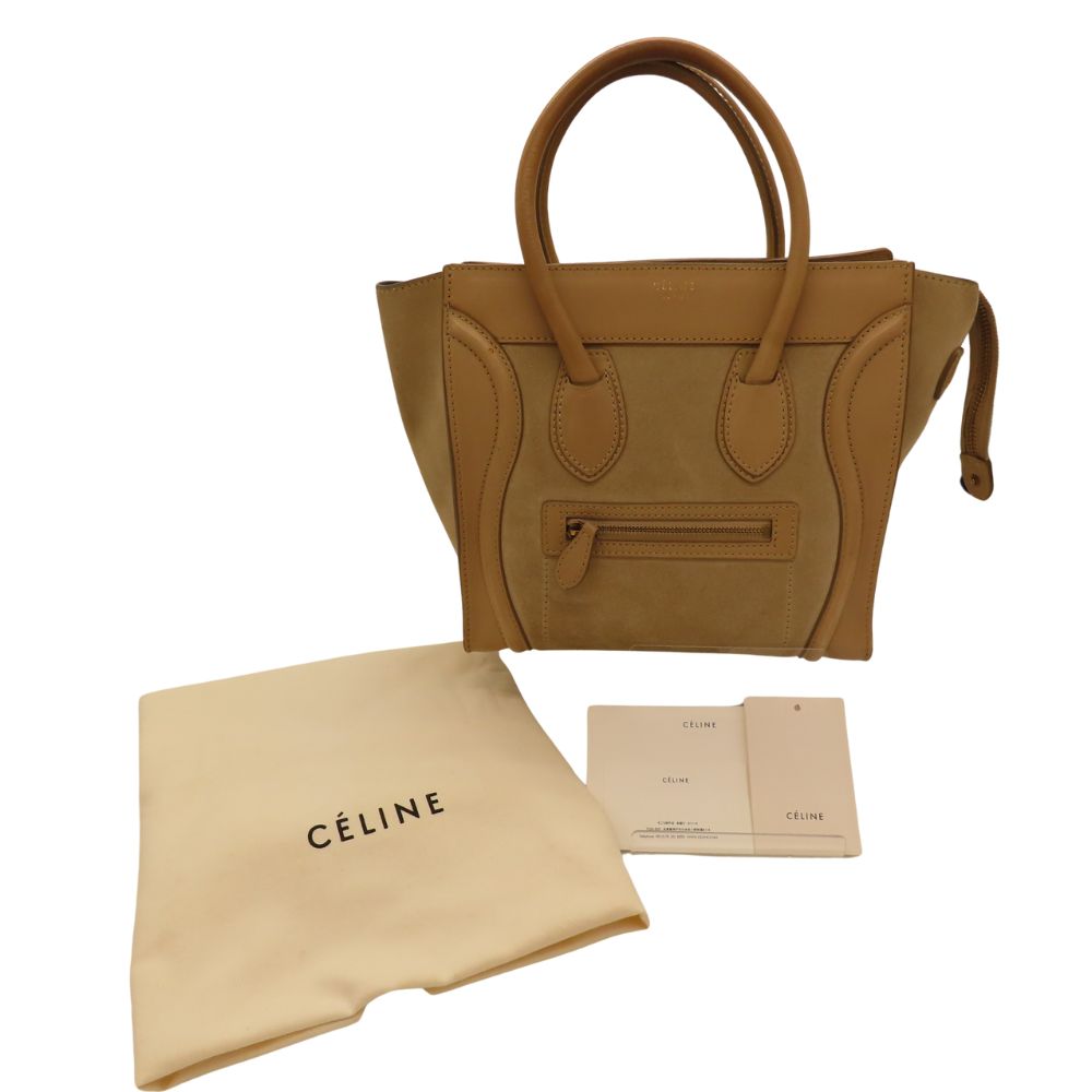 Celine Luggage Micro Shopper Tote Bag