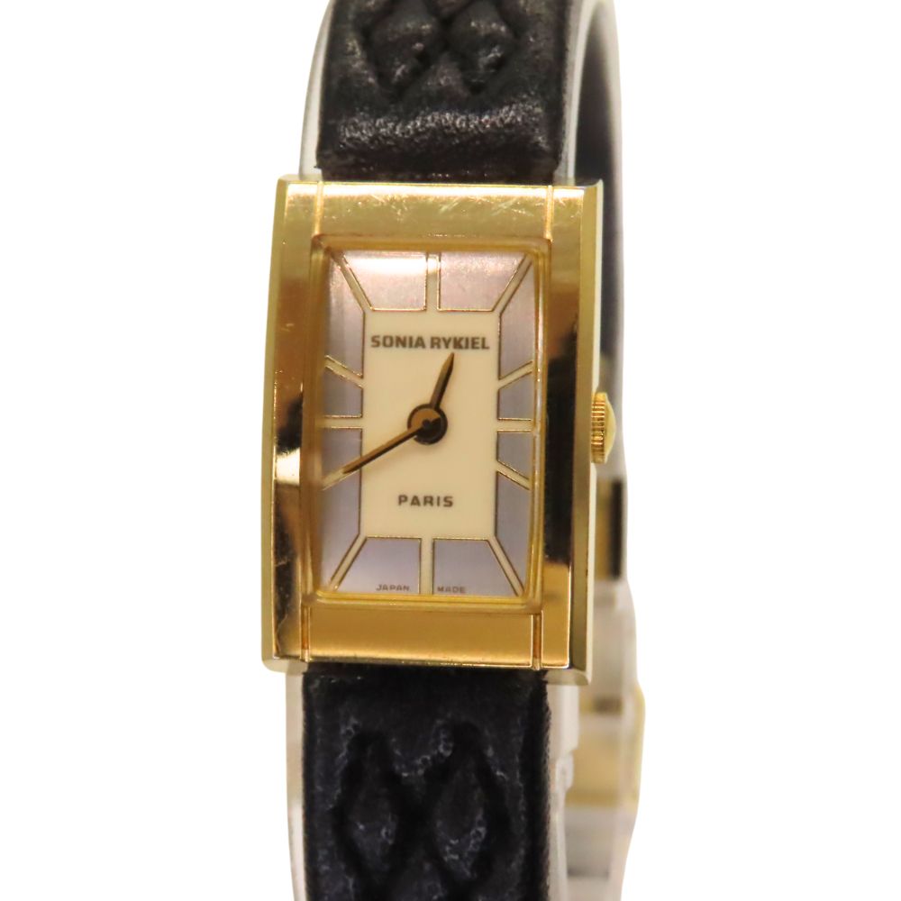 SONIA RYKIEL Leather Quartz Watch