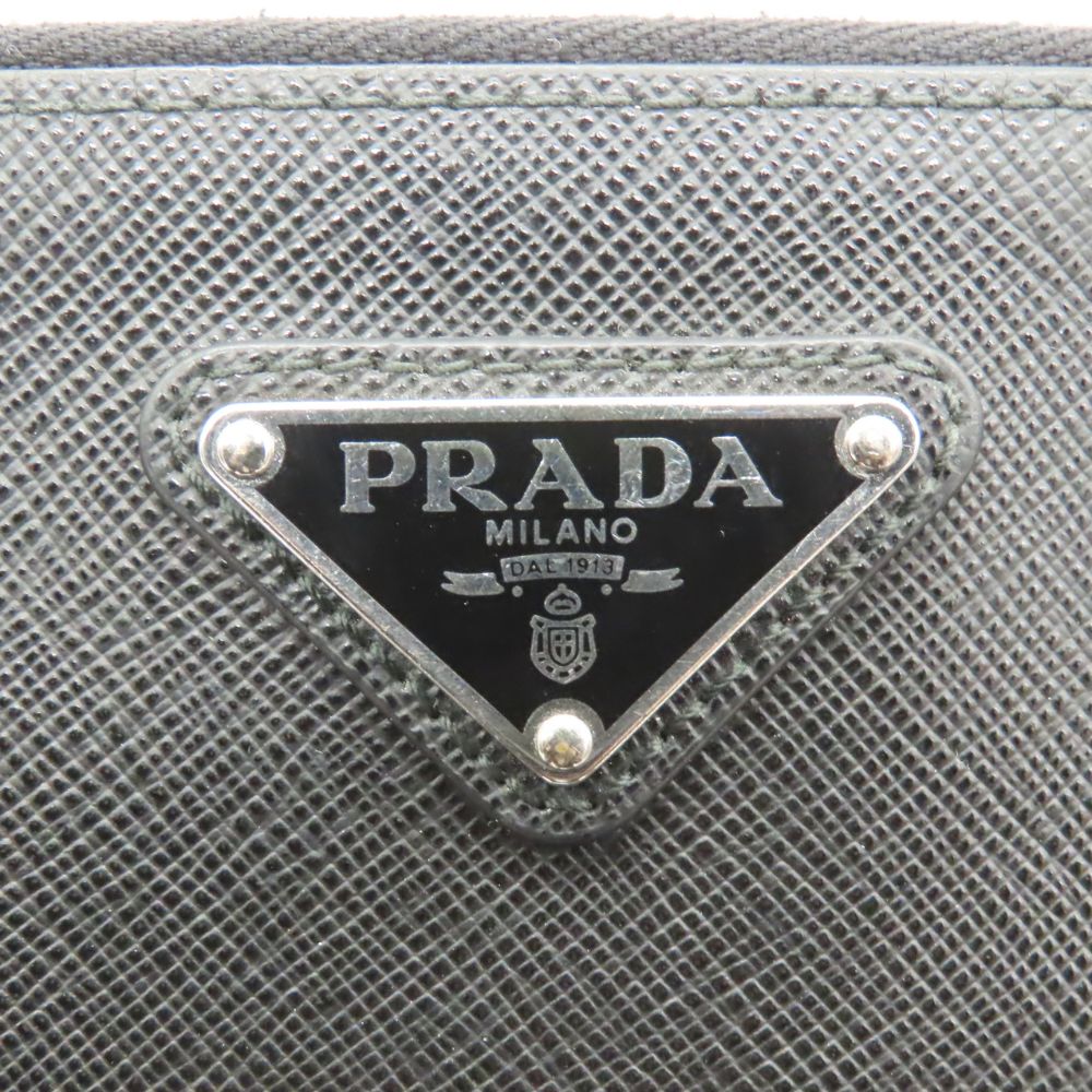 Prada Leather Clutch Bag Black