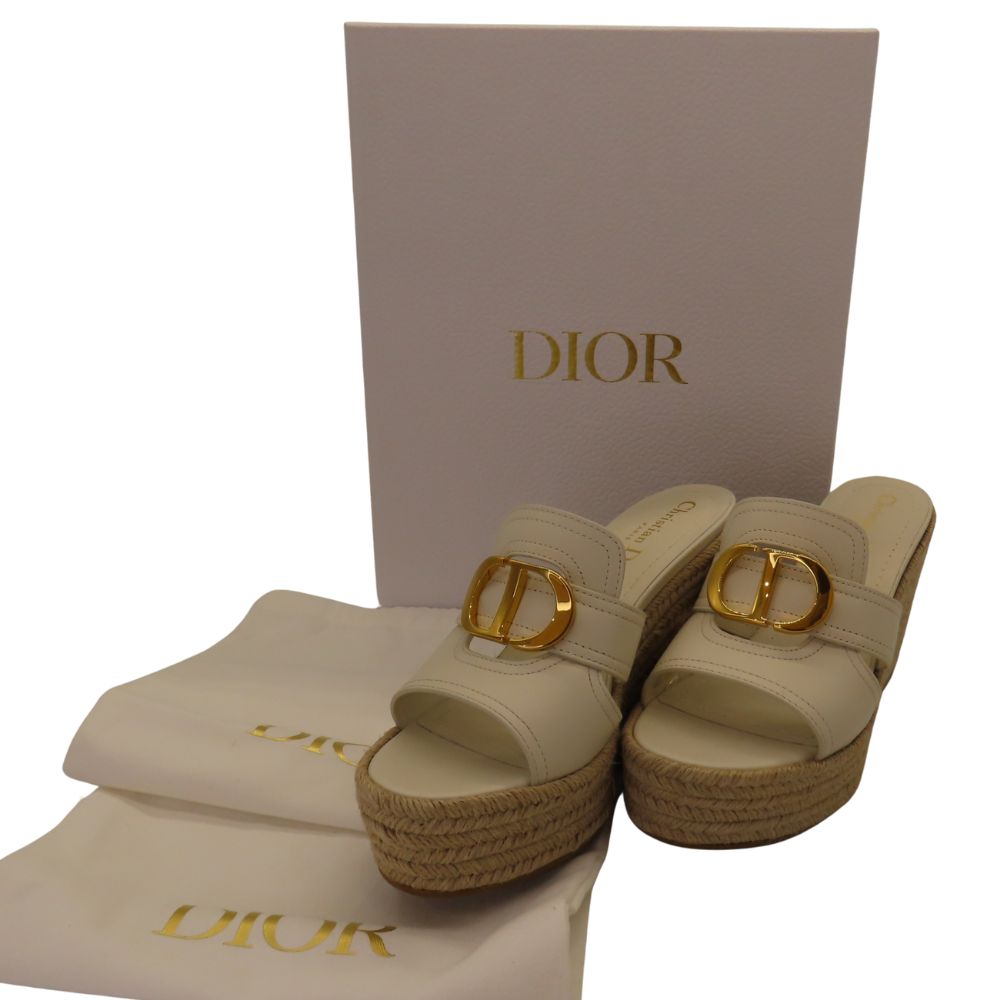 Dior Montaigne Wedge Slide Sandals