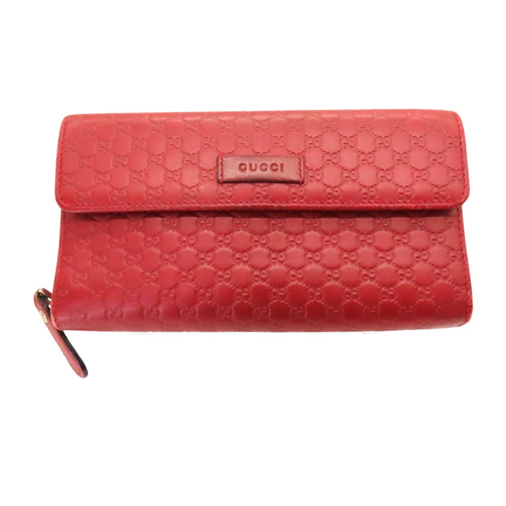 Gucci Microguccissima Leather Zip Wallet