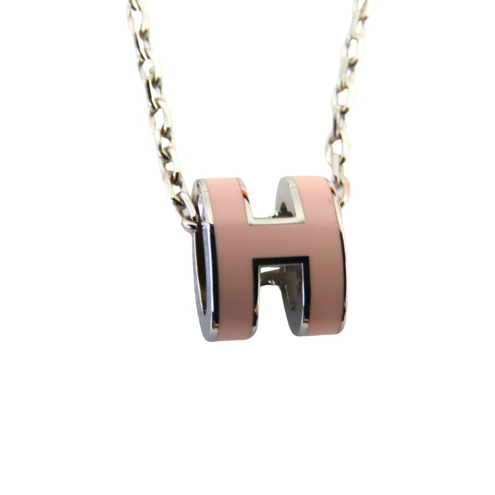 Hermes Mini Pop Ash Necklace Silver