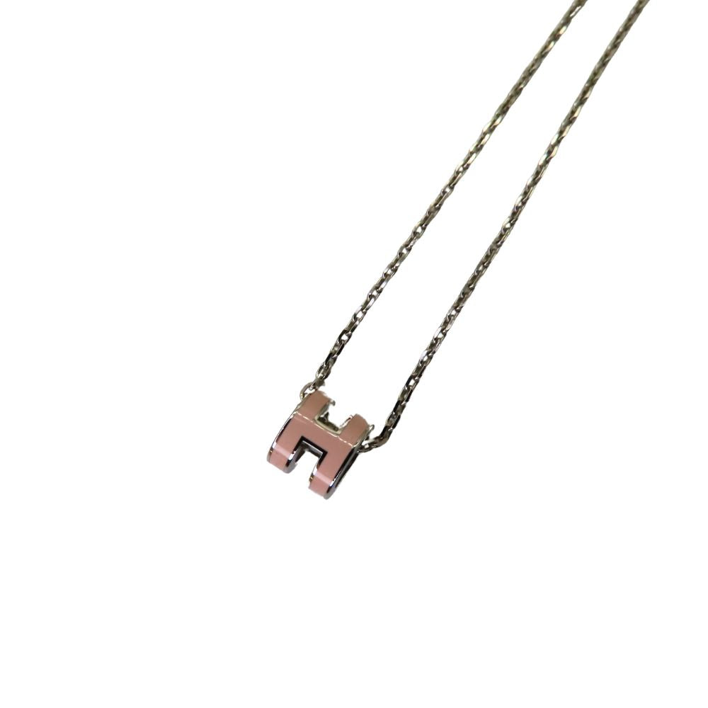 Hermes Mini Pop Ash Necklace Silver