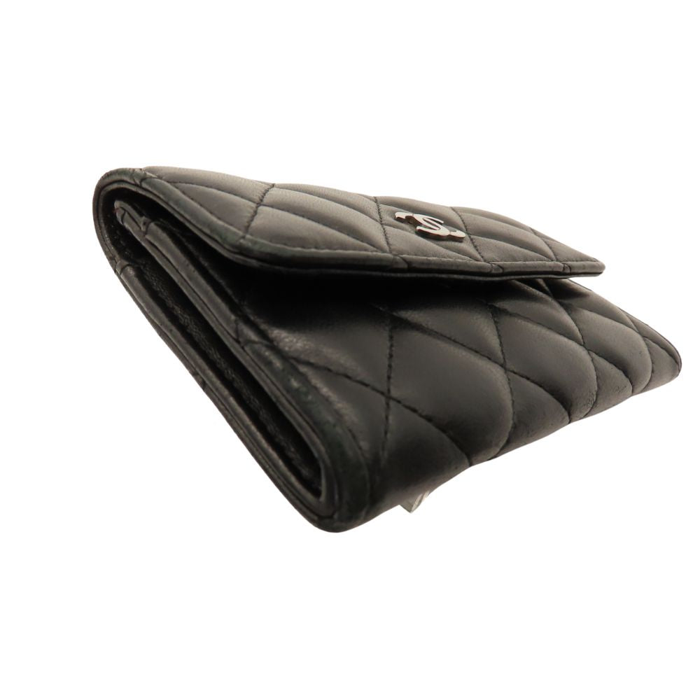 Chanel Lambskin Card Case Black