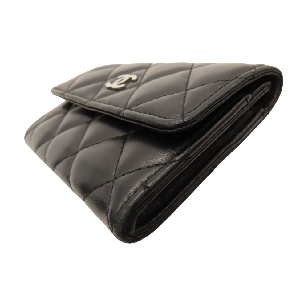 Chanel Lambskin Card Case Black