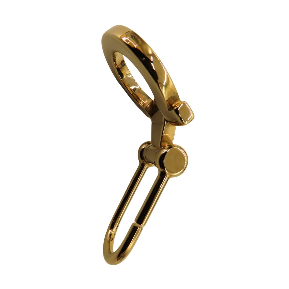 Salvatore Ferragamo Gancini Keyring Gold