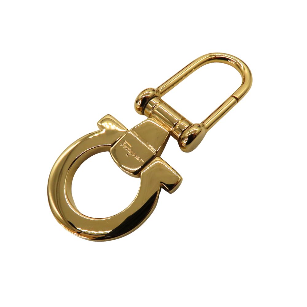 Salvatore Ferragamo Gancini Keyring Gold