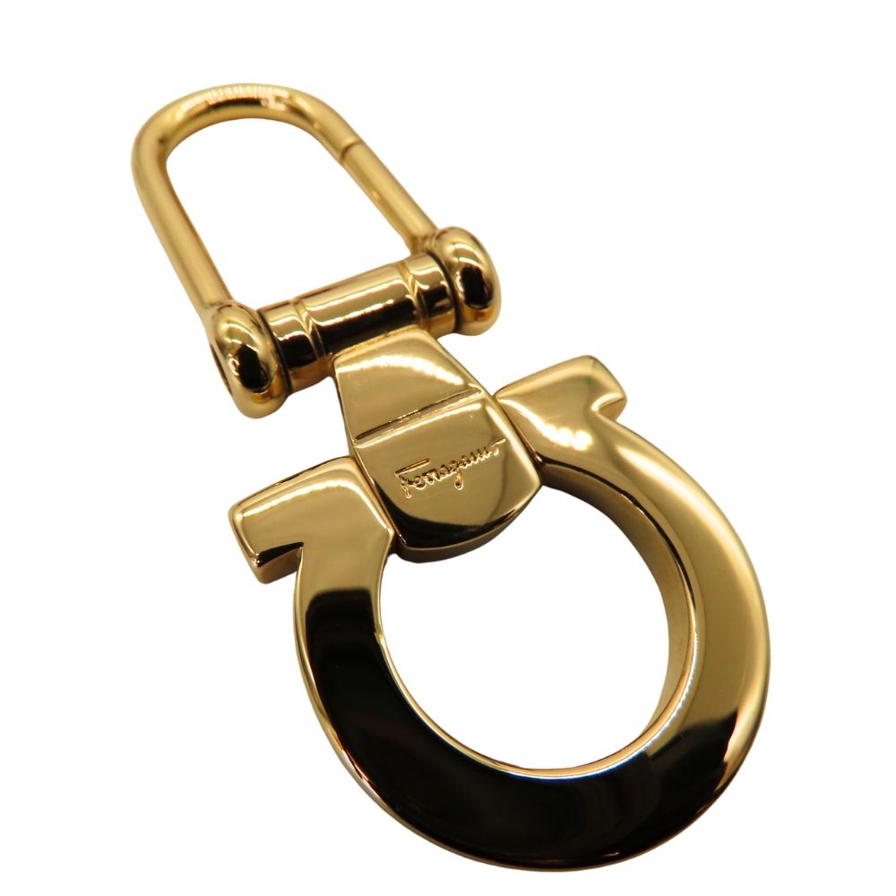 Salvatore Ferragamo Gancini Keyring Gold