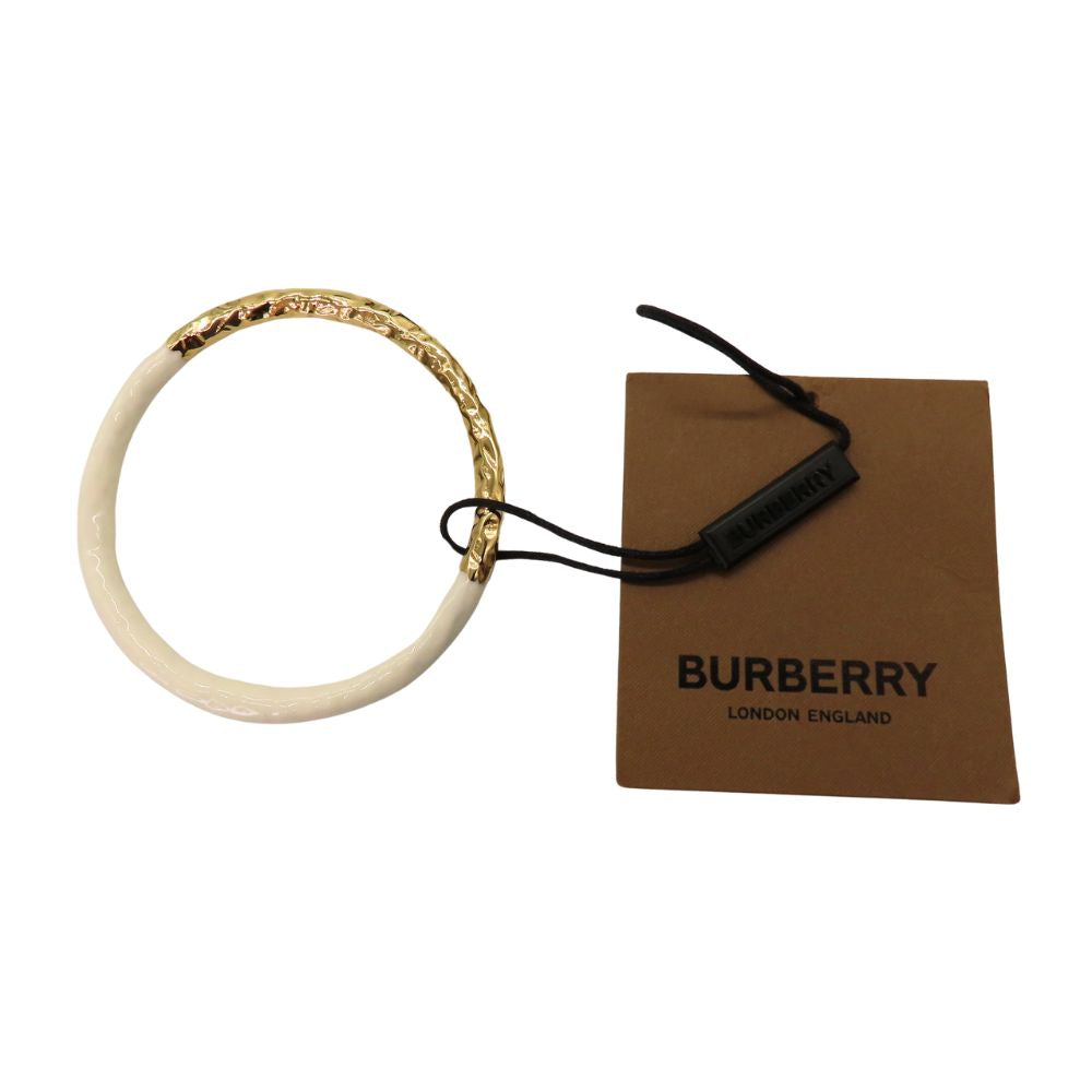 Burberry Gold White Bangle Bracelet