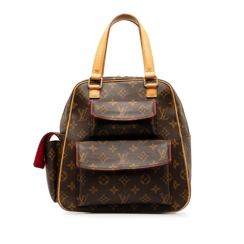 Louis Vuitton Monogram Excentri Cite Handbag M51161 Brown PVC Leather in Very Good Condition