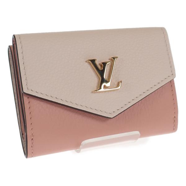 Louis Vuitton Portefeuille Lock Mini Leather Short Wallet M80785 in Excellent condition