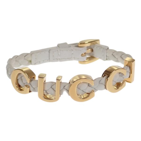 Gucci Braided Leather Logo Bracelet  Leather Bracelet 684631 IAAA1 8078  in Excellent condition
