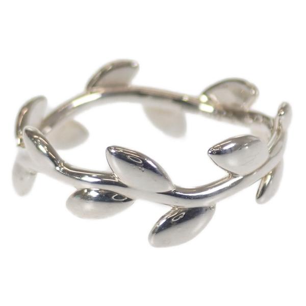 Tiffany & Co Paloma Picasso Olive Leaf Band Metal Ring in Excellent condition