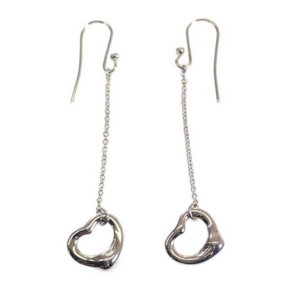 Tiffany & Co Silver Open Heart Drop Earrings  Metal Earrings 6.0112465E7 in Excellent condition