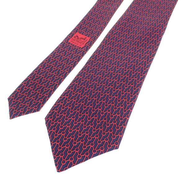Hermes Silk Twill Necktie  Canvas Necktie 7024 TA  in Excellent condition
