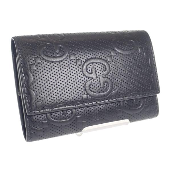 Gucci Embossed Leather Key Case  Leather Key Holder  625565 1W3AN 1000 in Good condition