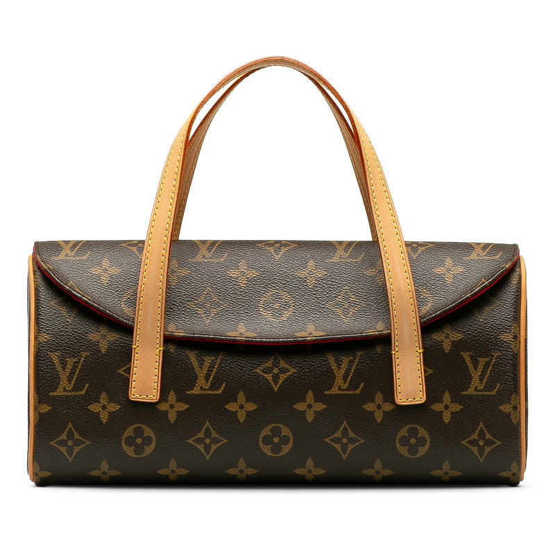 Louis Vuitton Monogram Sonatine Handbag M51902 Brown PVC Leather in Great Condition