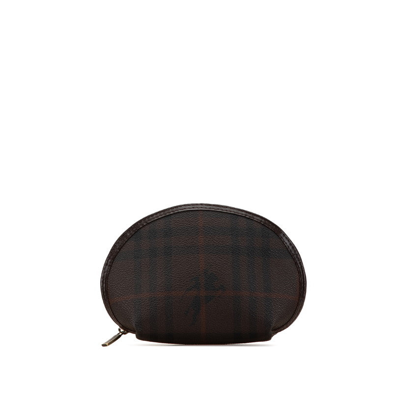 Burberry Nova Check Shadow Horse PVC Leather Pouch