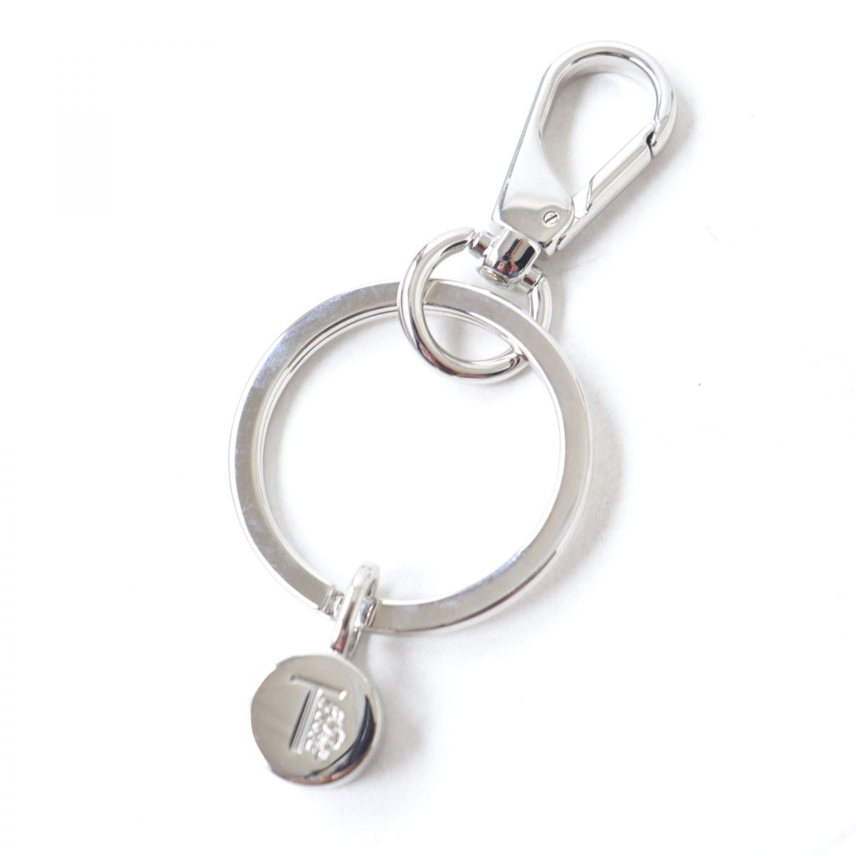 TOD'S Fur Leather Key Ring Charm