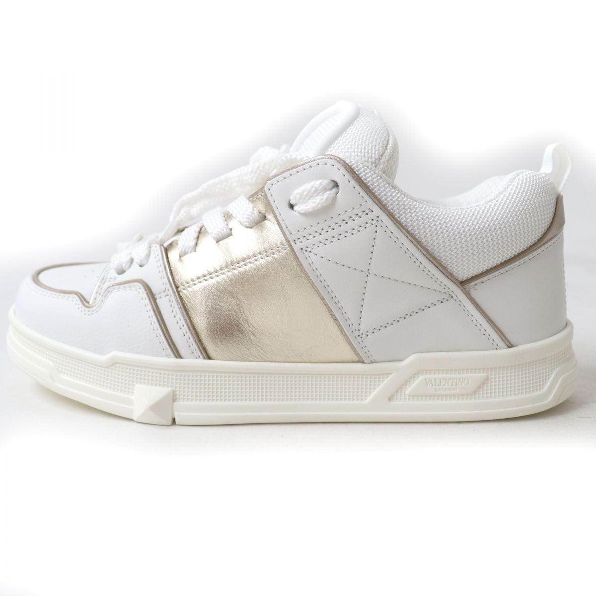 Valentino Garavani Open Skate Sneakers Leather White