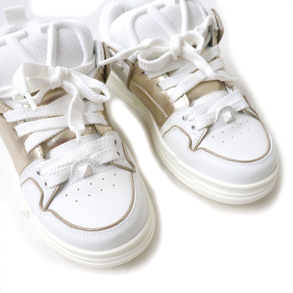 Valentino Garavani Open Skate Sneakers Leather White