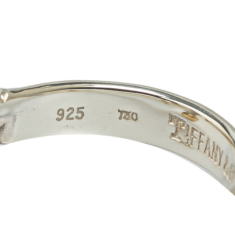 Tiffany & Co Silver Gold Hook and Eye Ring