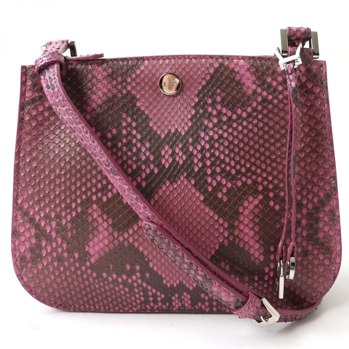 Loro Piana Python Leather Shoulder Bag Purple