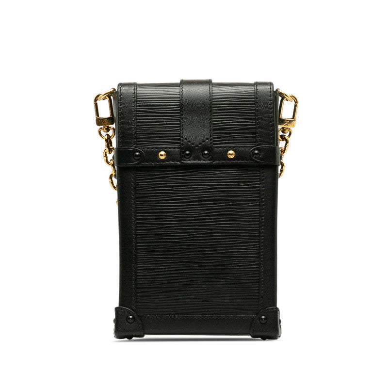 Louis Vuitton Epi Trunk Vertical Chain Shoulder Bag M67871 Black Leather in Very Good Condition