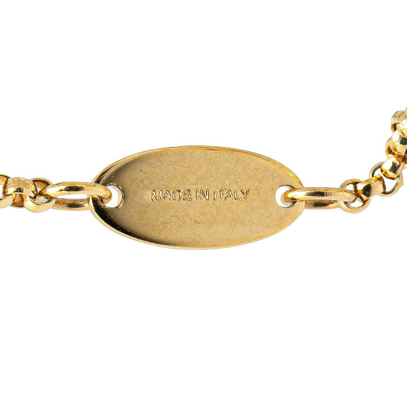 Valentino V Logo Chain Bracelet Gold Plated