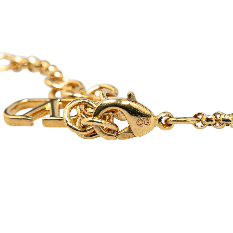 Valentino V Logo Chain Bracelet Gold Plated