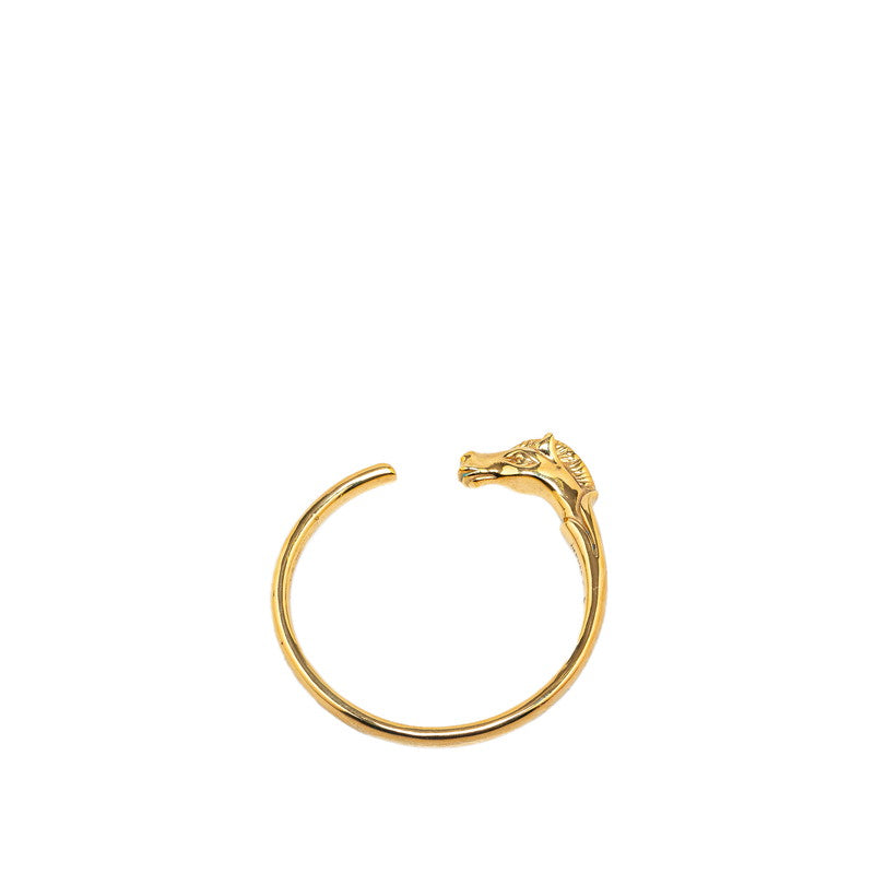 Hermes Cheval Horse Bangle Gold Plated