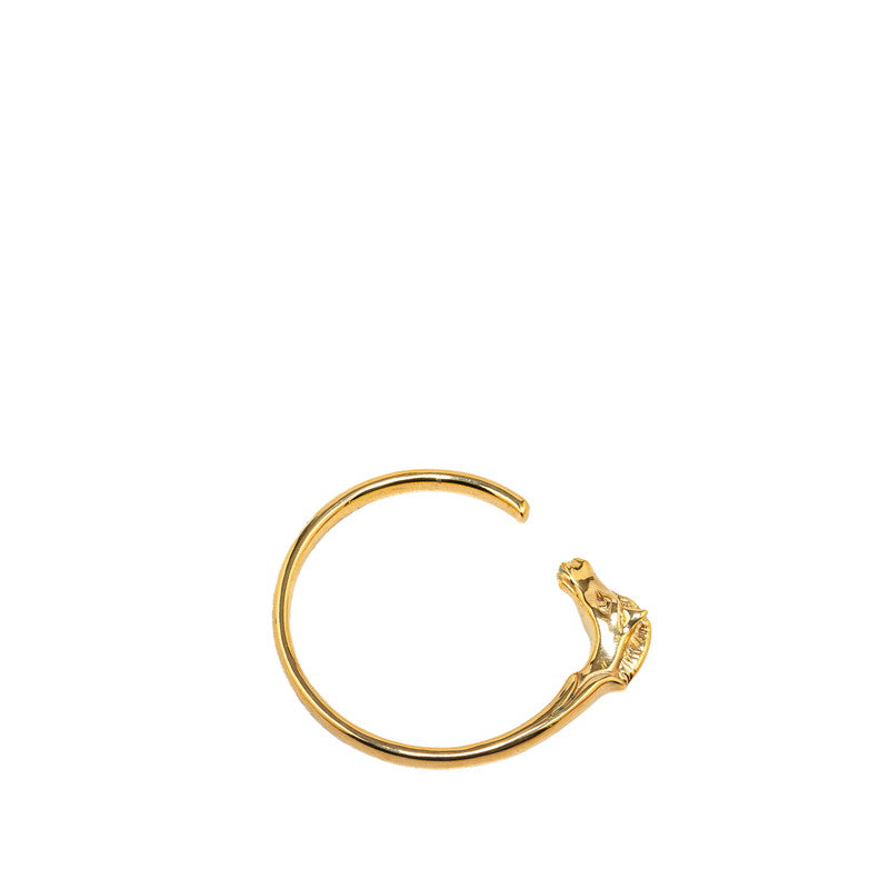 Hermes Cheval Horse Bangle Gold Plated