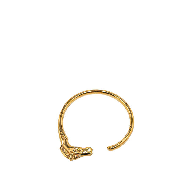 Hermes Cheval Horse Bangle Gold Plated