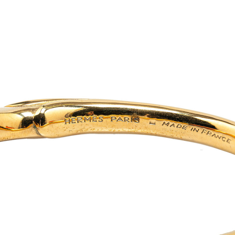 Hermes Cheval Horse Bangle Gold Plated