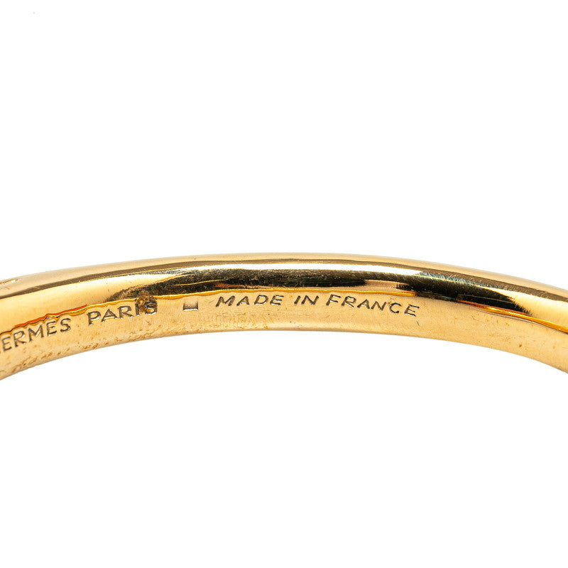 Hermes Cheval Horse Bangle Gold Plated