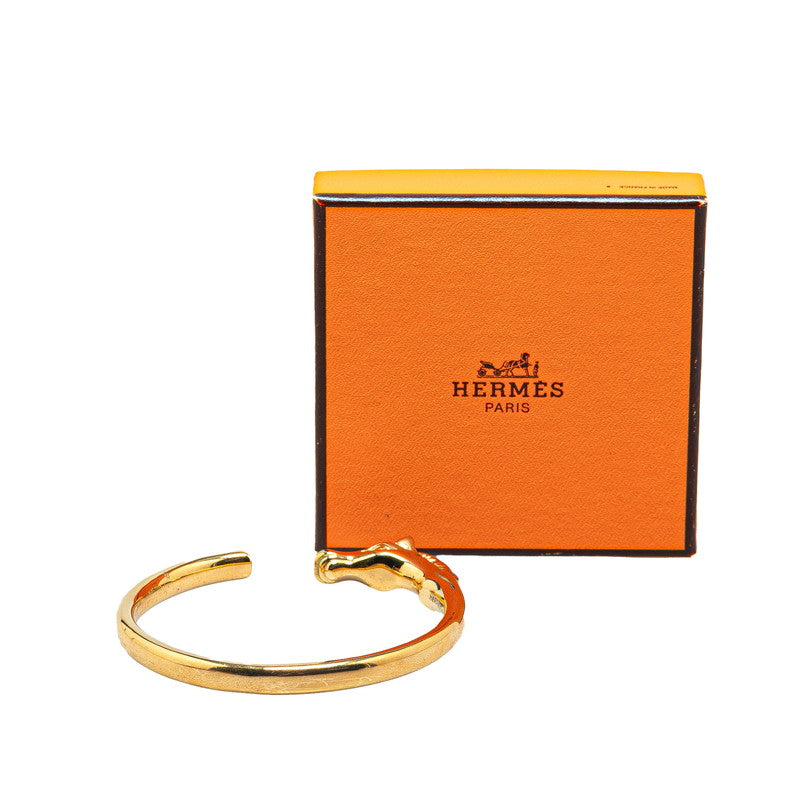 Hermes Cheval Horse Bangle Gold Plated