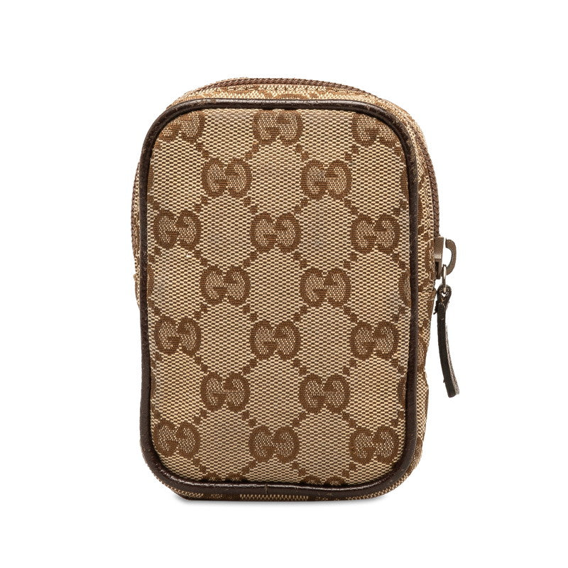 Gucci GG Canvas Leather Cigarette Case